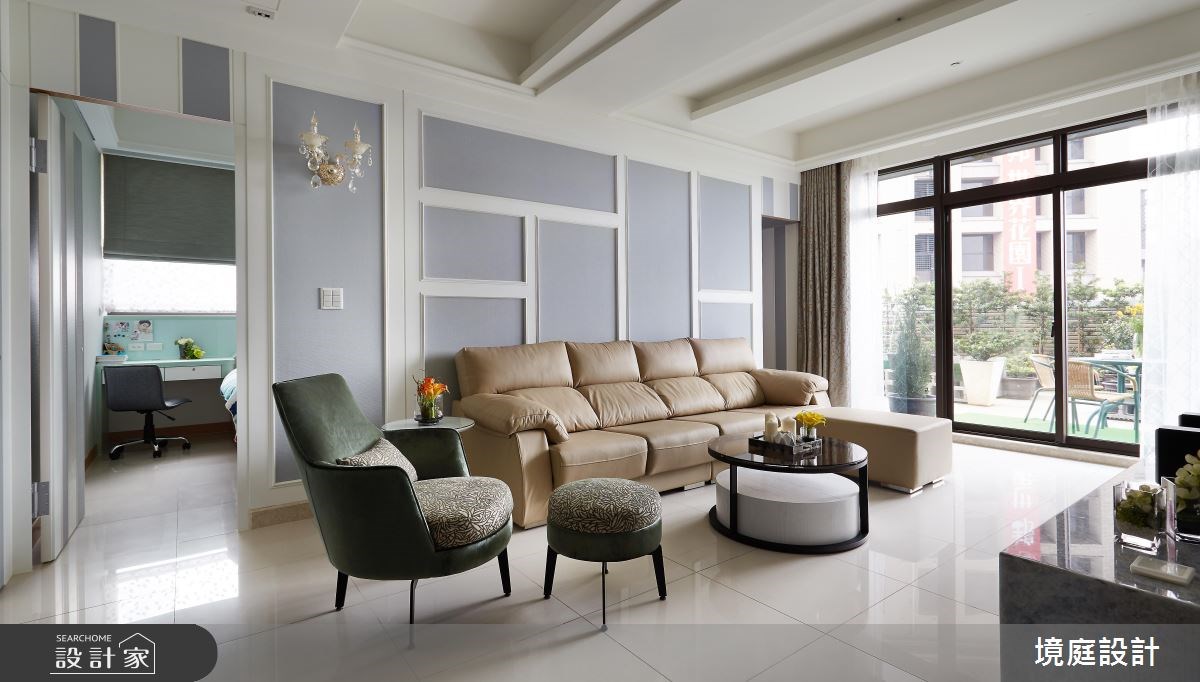 30坪新成屋(5年以下)＿新古典客廳案例圖片＿境庭室內裝修工程有限公司＿境庭_32之15