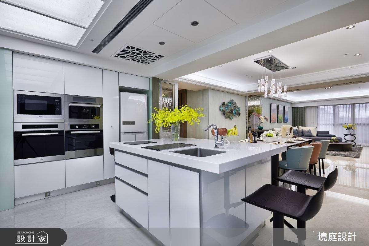 50坪老屋(16~30年)＿混搭風廚房吧檯案例圖片＿境庭室內裝修工程有限公司＿境庭_35之15