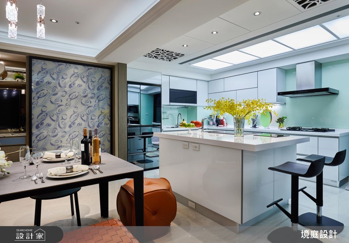 50坪老屋(16~30年)＿混搭風廚房吧檯案例圖片＿境庭室內裝修工程有限公司＿境庭_35之14