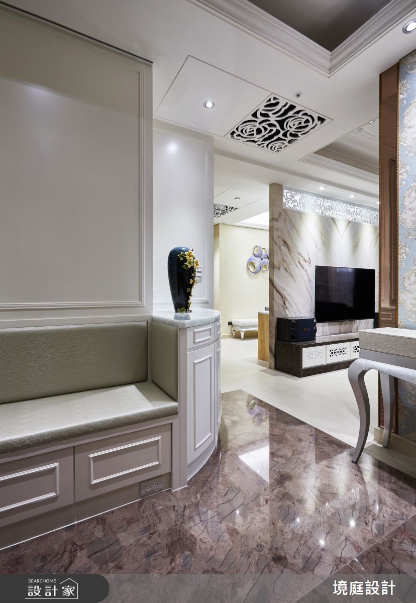 35坪新成屋(5年以下)＿混搭風玄關臥榻案例圖片＿境庭室內裝修工程有限公司＿境庭_36之3882