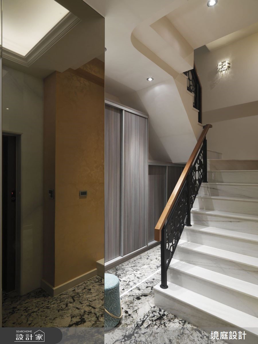 60坪新成屋(5年以下)＿混搭風樓梯案例圖片＿境庭室內裝修工程有限公司＿境庭_38之32