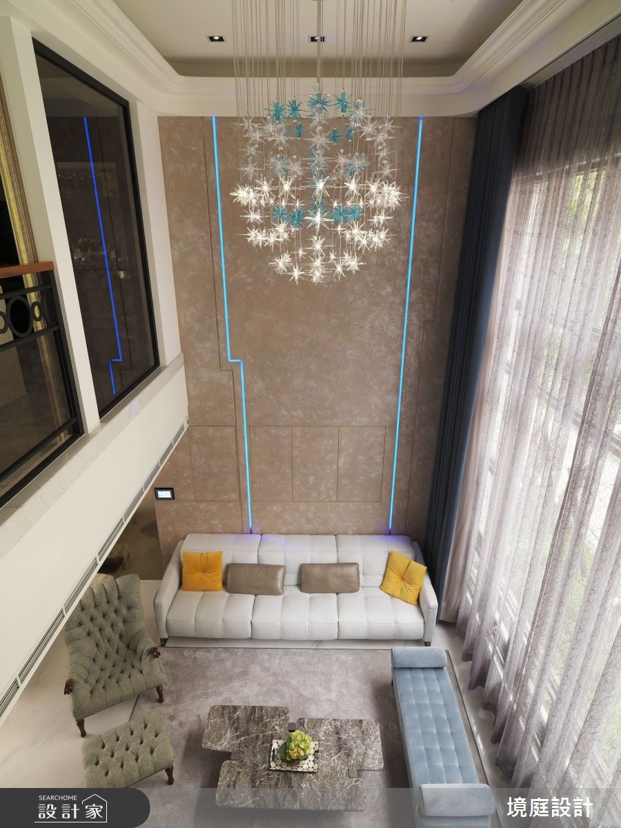 60坪新成屋(5年以下)＿混搭風客廳案例圖片＿境庭室內裝修工程有限公司＿境庭_38之9