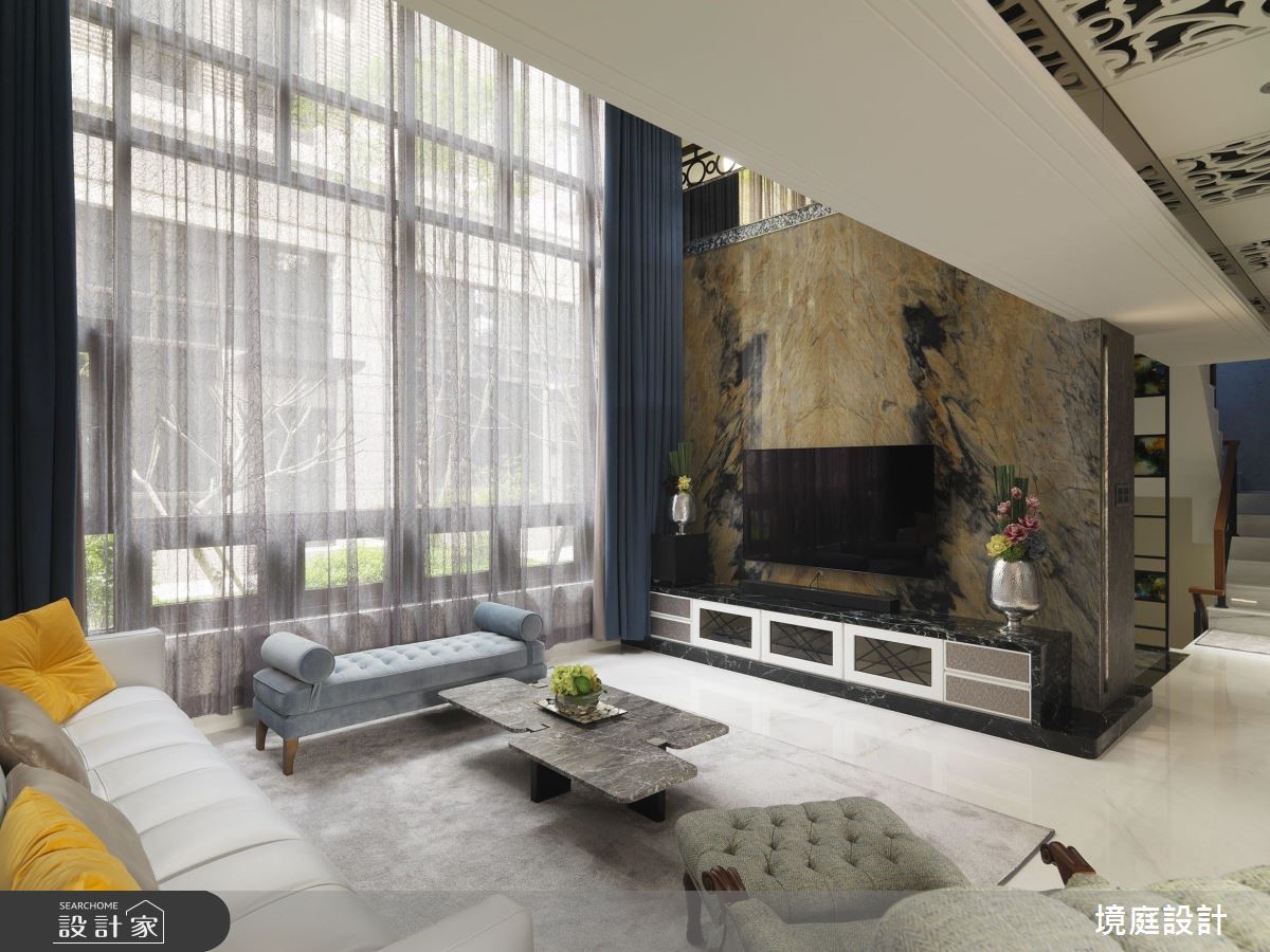 60坪新成屋(5年以下)＿混搭風客廳案例圖片＿境庭室內裝修工程有限公司＿境庭_38之3