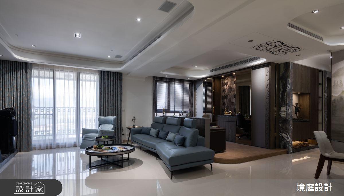 50坪新成屋(5年以下)＿混搭風客廳案例圖片＿境庭室內裝修工程有限公司＿境庭_43之3