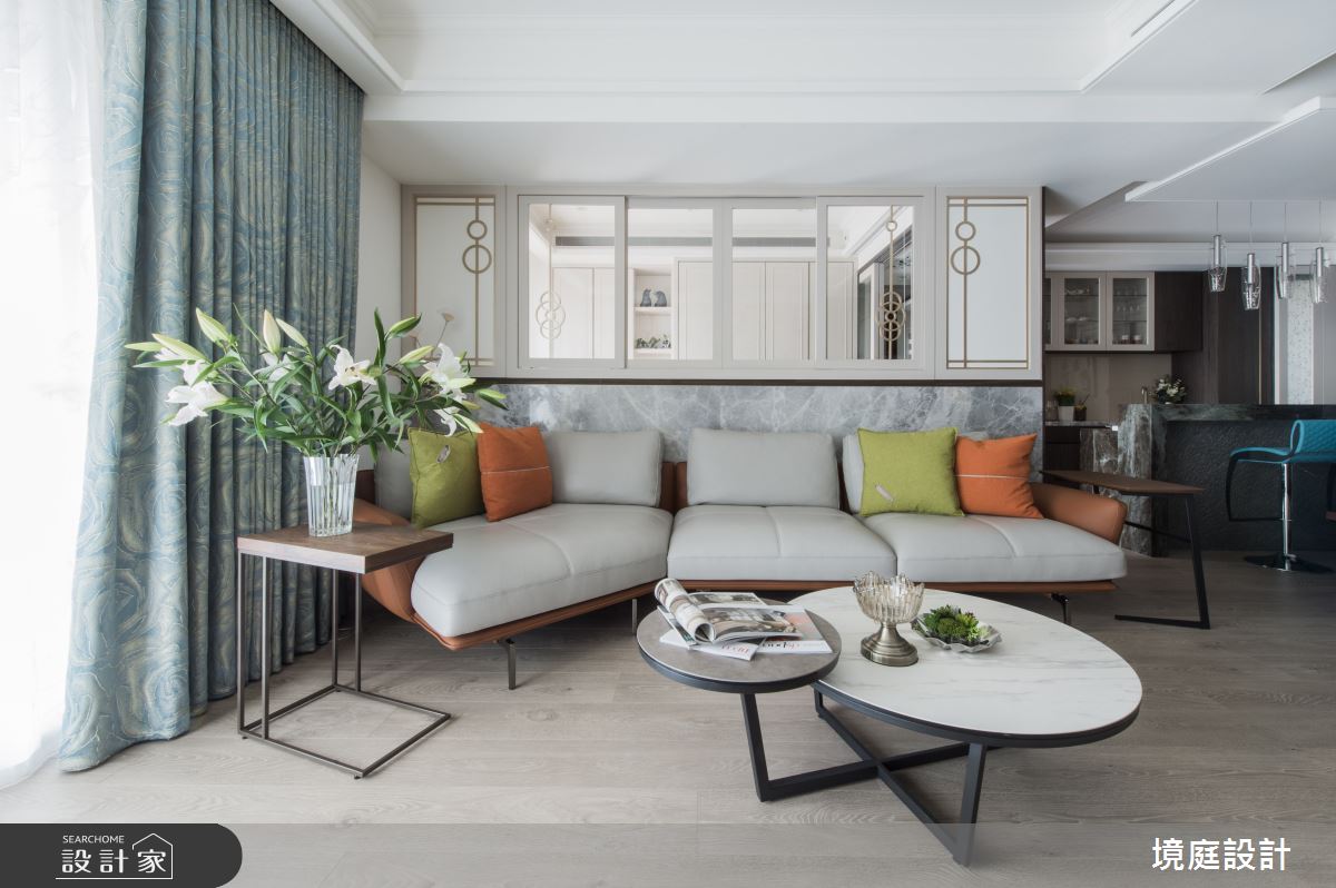 35坪新成屋(5年以下)＿混搭風客廳案例圖片＿境庭室內裝修工程有限公司＿境庭_45之7