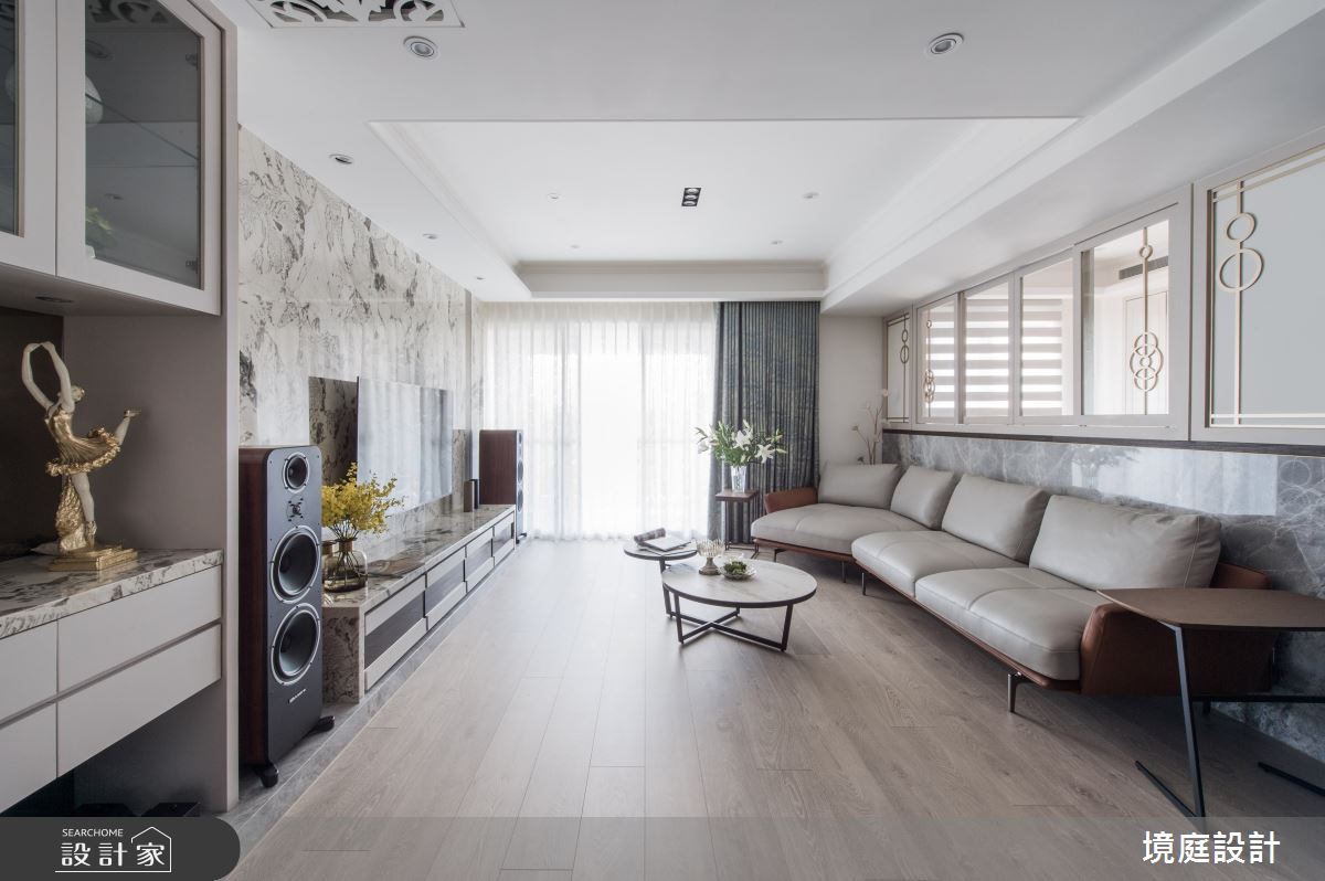 35坪新成屋(5年以下)＿混搭風客廳案例圖片＿境庭室內裝修工程有限公司＿境庭_45之4