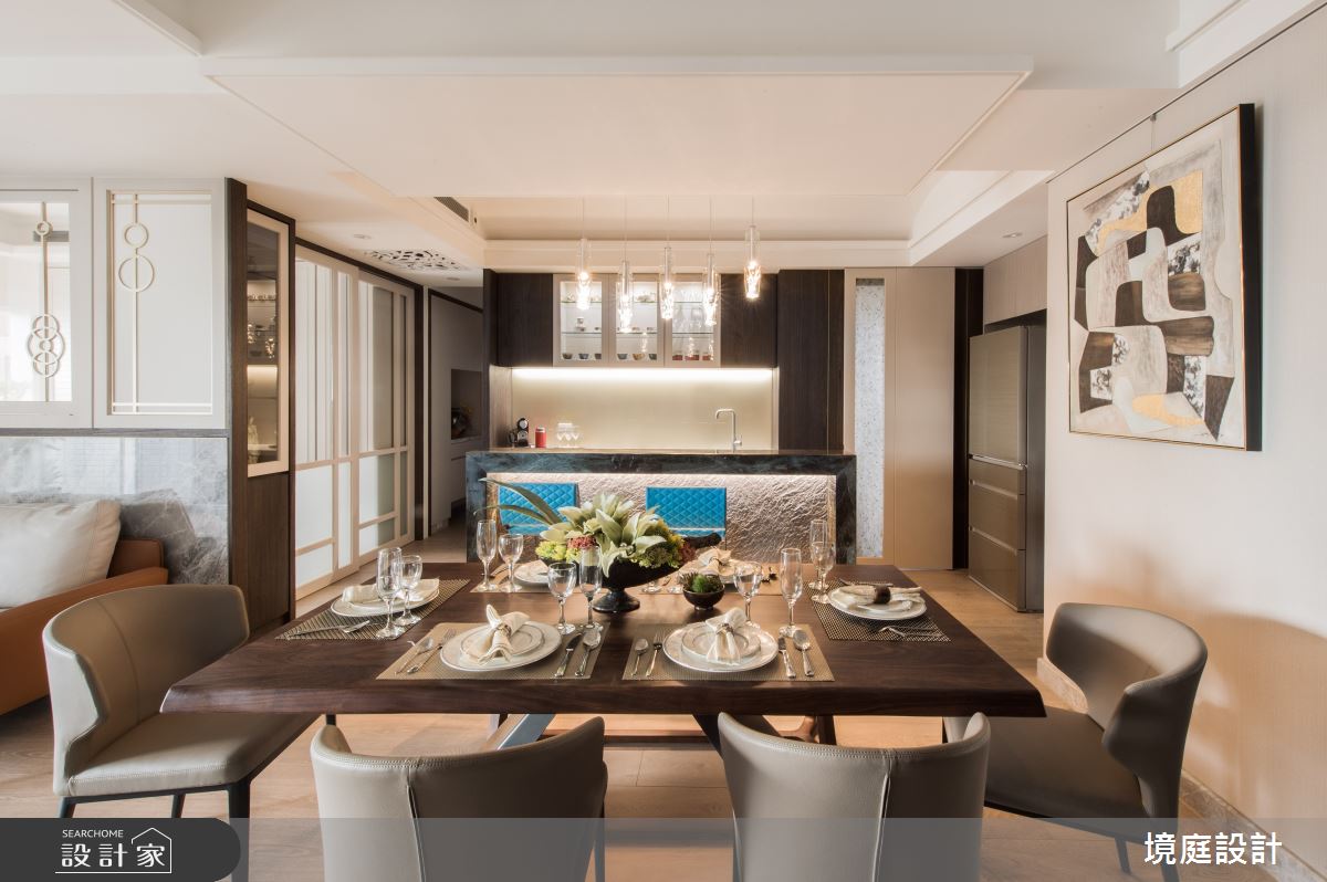35坪新成屋(5年以下)＿混搭風餐廳案例圖片＿境庭室內裝修工程有限公司＿境庭_45之14