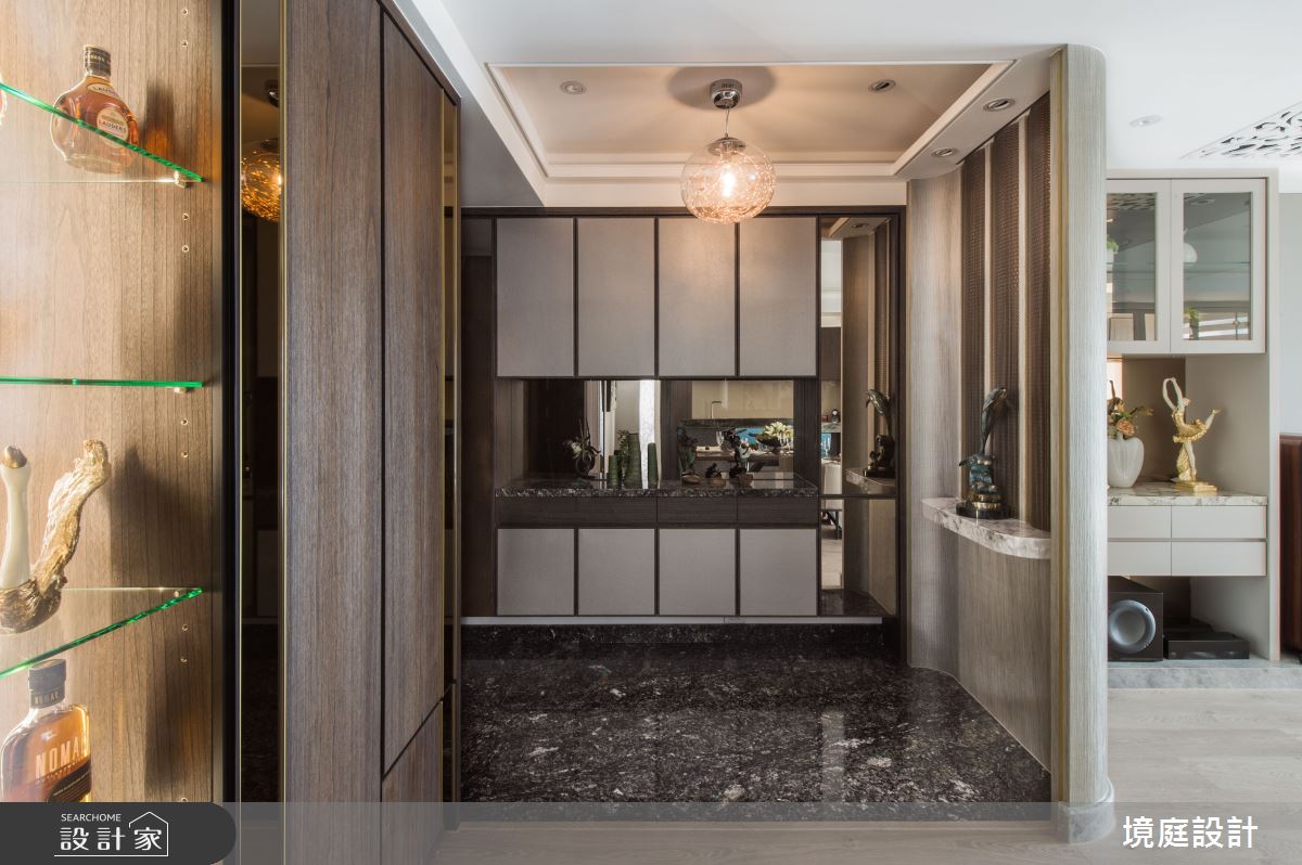 35坪新成屋(5年以下)＿混搭風玄關案例圖片＿境庭室內裝修工程有限公司＿境庭_45之1