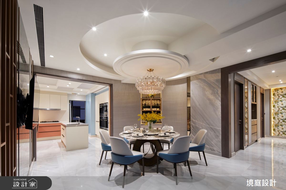 80坪毛胚屋＿混搭風餐廳廚房中島案例圖片＿境庭室內裝修工程有限公司＿境庭_46之20