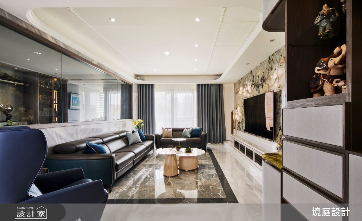80坪毛胚屋＿混搭風客廳案例圖片＿境庭室內裝修工程有限公司＿境庭_46之8