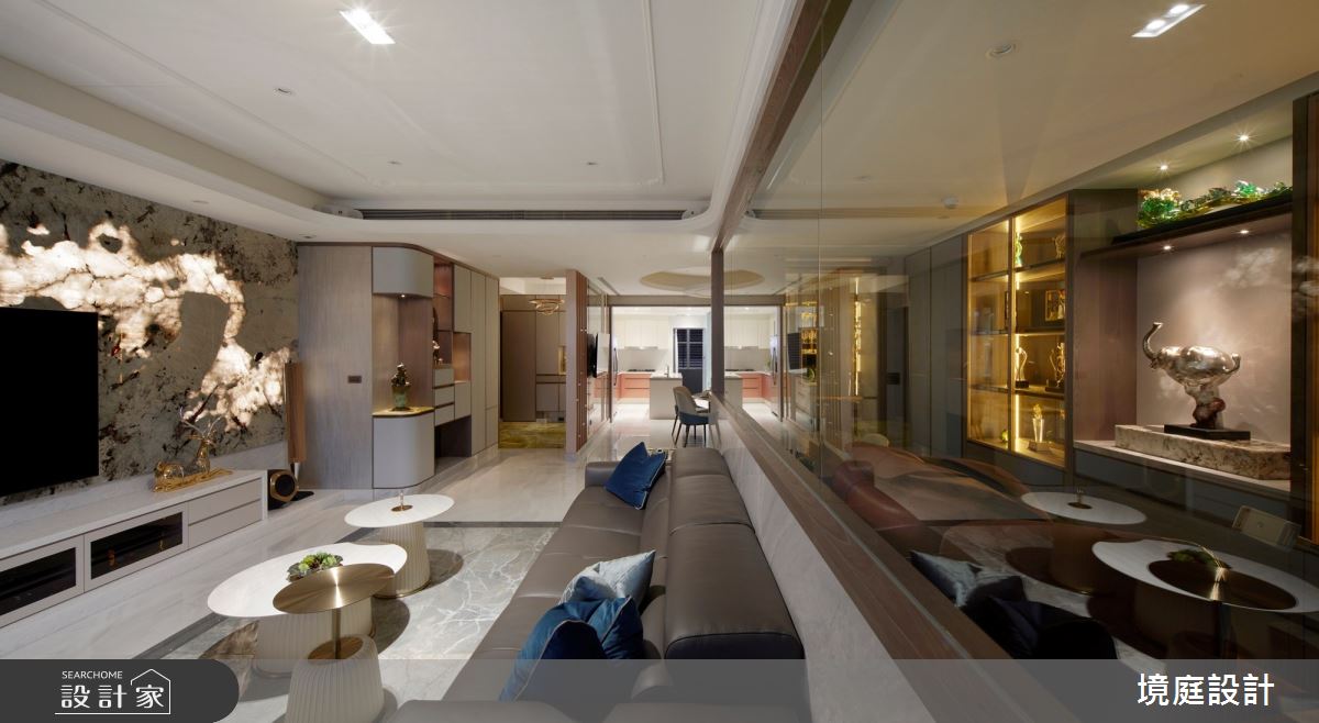 80坪毛胚屋＿混搭風客廳案例圖片＿境庭室內裝修工程有限公司＿境庭_46之13