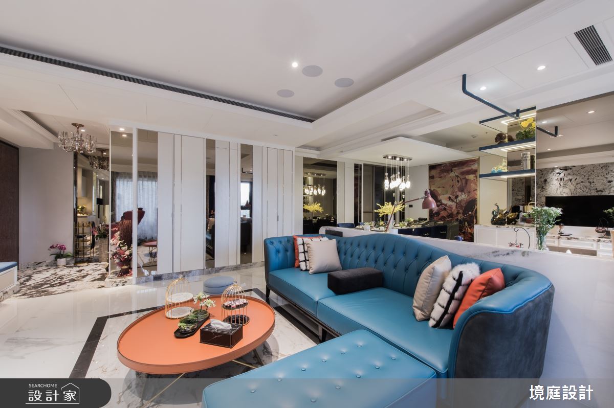 40坪毛胚屋＿現代風客廳案例圖片＿境庭室內裝修工程有限公司＿境庭_47之4