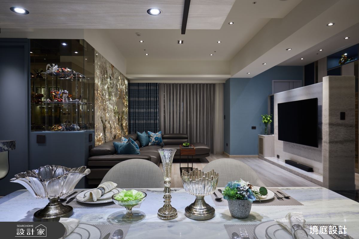 30坪毛胚屋＿混搭風客廳餐廳案例圖片＿境庭室內裝修工程有限公司＿境庭_48之15