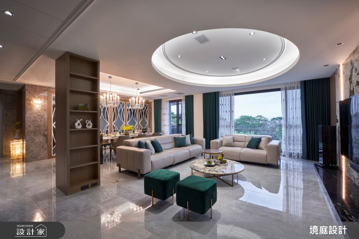 110坪老屋(16~30年)＿混搭風客廳餐廳案例圖片＿境庭室內裝修工程有限公司＿境庭_50之4
