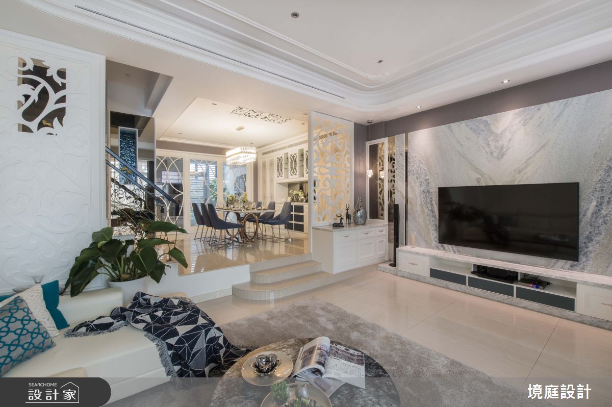 150坪老屋(16~30年)＿新古典客廳餐廳案例圖片＿境庭室內裝修工程有限公司＿境庭_51之12