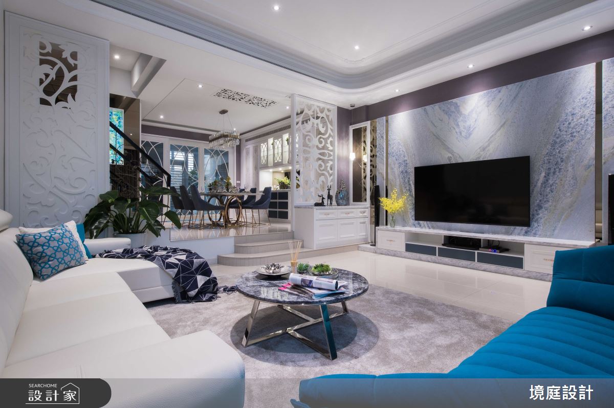 150坪老屋(16~30年)＿新古典客廳餐廳案例圖片＿境庭室內裝修工程有限公司＿境庭_51之15