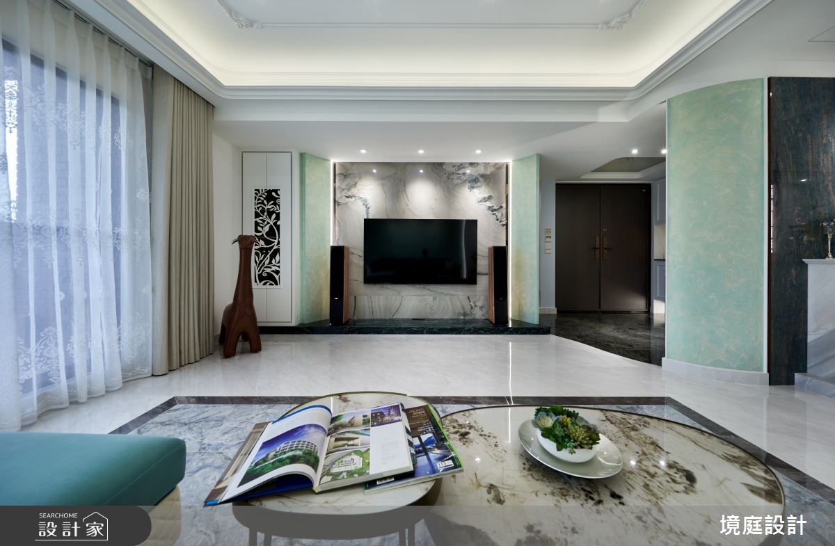 55坪新成屋(5年以下)＿美式風客廳案例圖片＿境庭室內裝修工程有限公司＿境庭_52之5