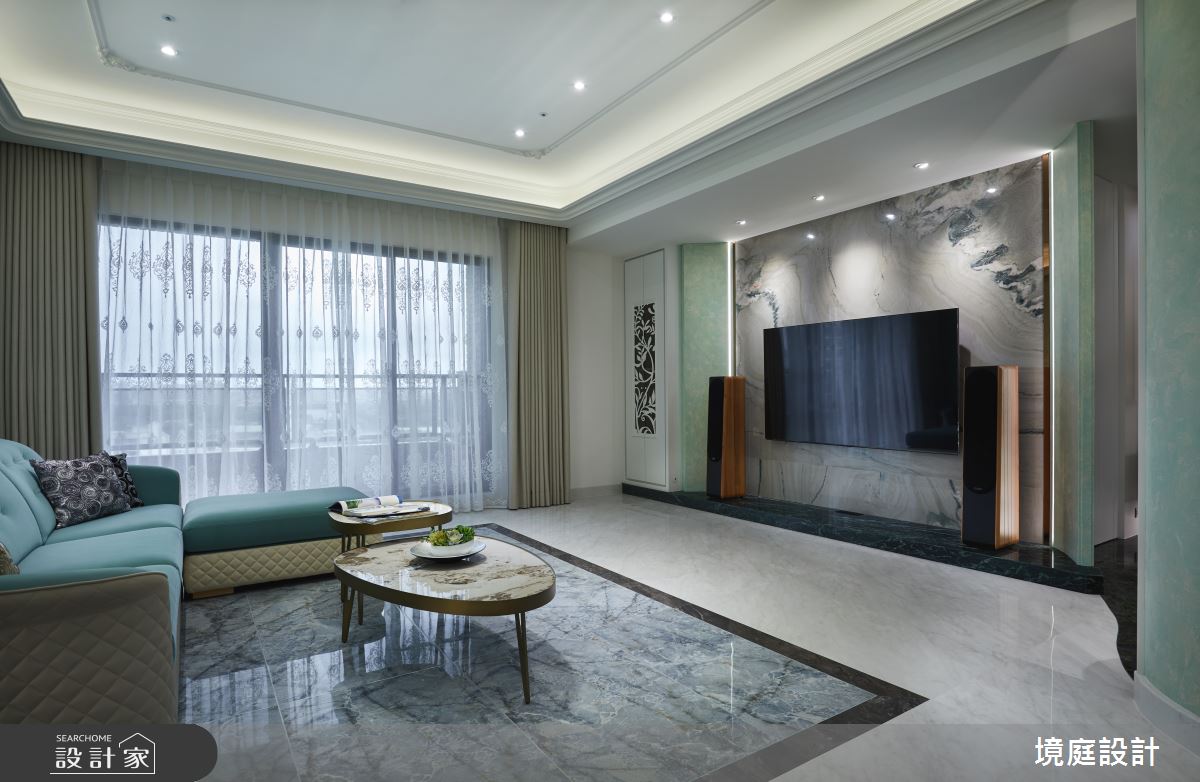 55坪新成屋(5年以下)＿美式風客廳案例圖片＿境庭室內裝修工程有限公司＿境庭_52之7