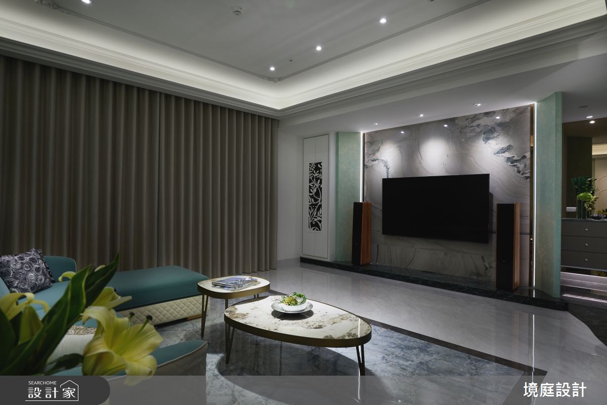 55坪新成屋(5年以下)＿美式風客廳案例圖片＿境庭室內裝修工程有限公司＿境庭_52之8