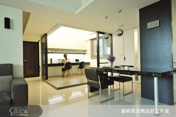 30坪新成屋(5年以下)＿現代風客廳餐廳書房案例圖片＿大秝空間設計/建築規劃＿劉映辰_02之4