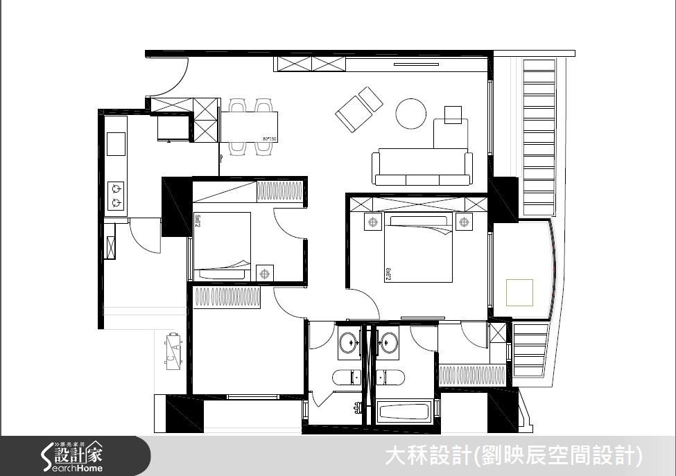 40坪新成屋(5年以下)＿現代風案例圖片＿大秝空間設計/建築規劃＿劉映辰_13之24