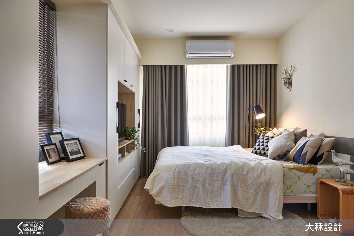 35坪新成屋(5年以下)＿北歐風臥室案例圖片＿大秝空間設計/建築規劃＿大秝_21之9