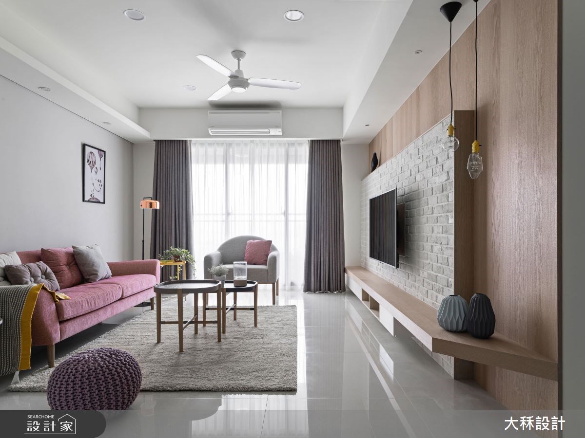 32坪新成屋(5年以下)＿北歐風客廳案例圖片＿大秝空間設計/建築規劃＿大秝_22之2