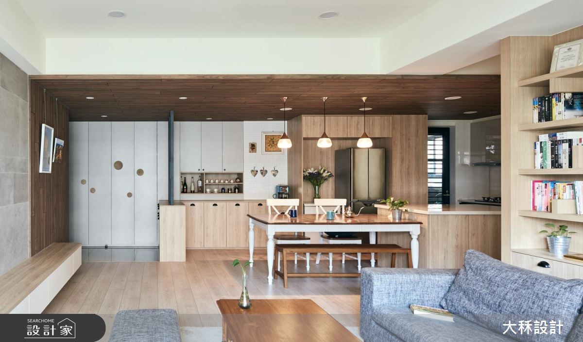 38坪新成屋(5年以下)＿美式風客廳餐廳廚房案例圖片＿大秝空間設計/建築規劃＿大秝_24之2