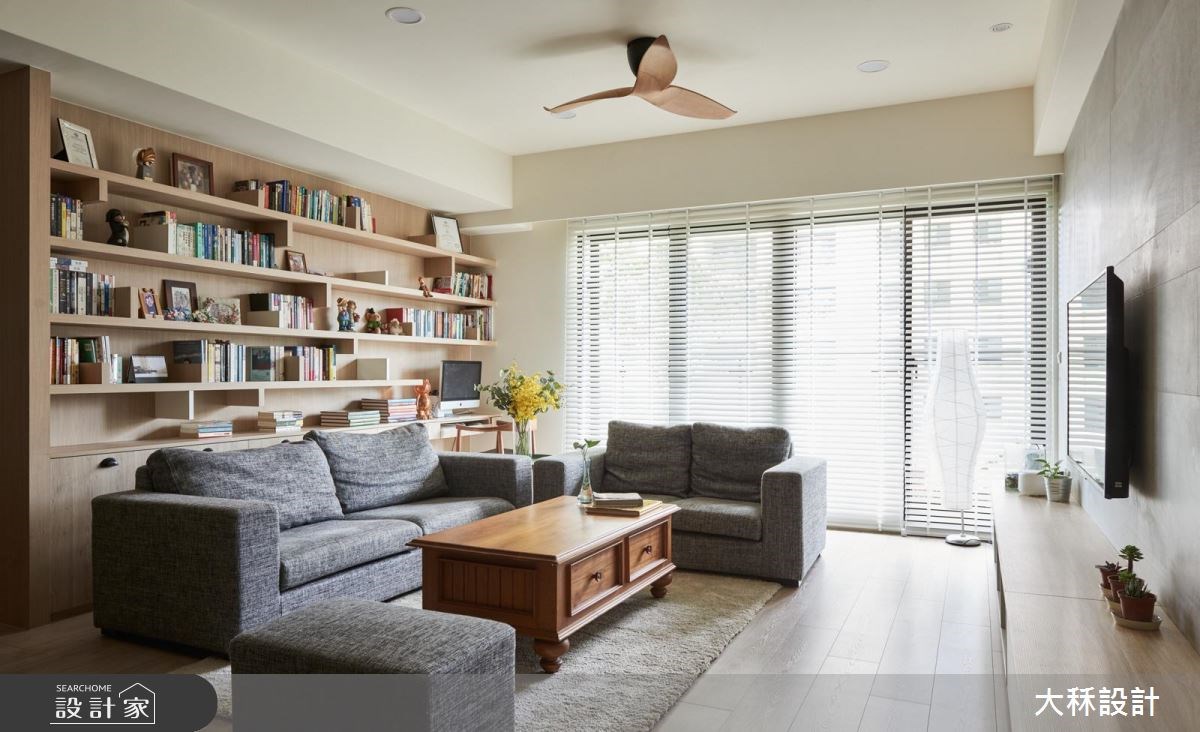 38坪新成屋(5年以下)＿美式風客廳書房案例圖片＿大秝空間設計/建築規劃＿大秝_24之6