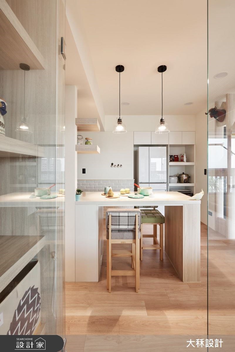 25坪新成屋(5年以下)＿北歐風餐廳廚房案例圖片＿大秝空間設計/建築規劃＿大秝_25之7