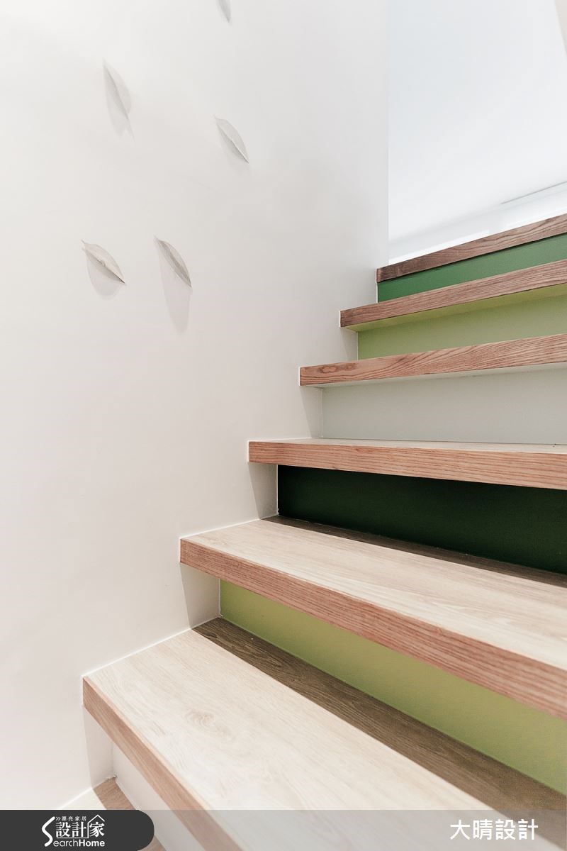 18坪中古屋(5~15年)＿療癒風樓梯案例圖片＿大晴設計有限公司＿大晴_19之13