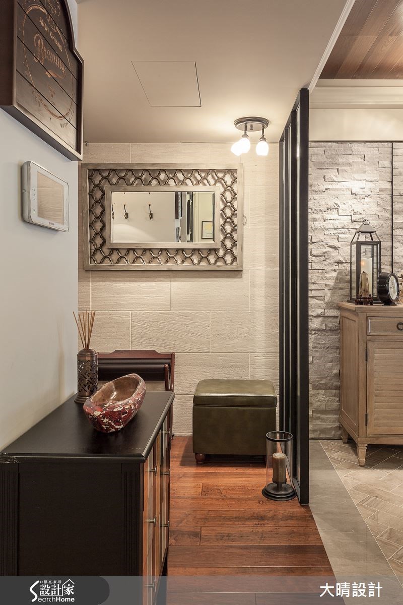 27坪新成屋(5年以下)＿美式風玄關案例圖片＿大晴設計有限公司＿大晴_21之1