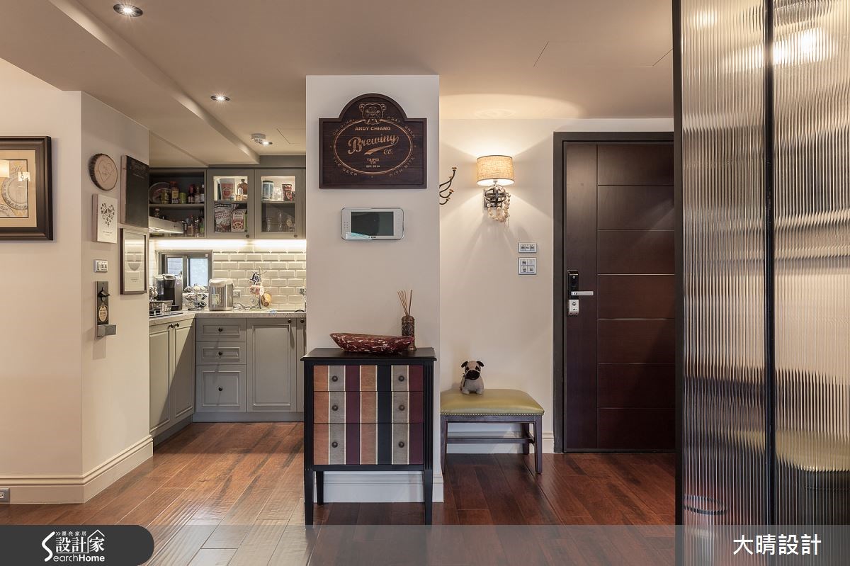 27坪新成屋(5年以下)＿美式風玄關案例圖片＿大晴設計有限公司＿大晴_21之2