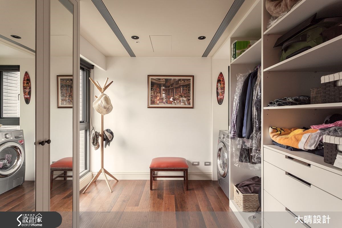 27坪新成屋(5年以下)＿美式風更衣間案例圖片＿大晴設計有限公司＿大晴_21之27