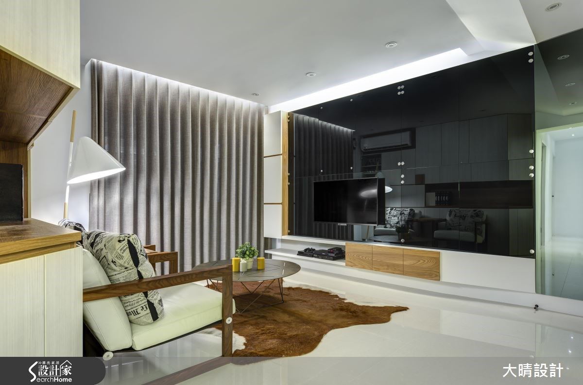 25坪中古屋(5~15年)＿現代風客廳案例圖片＿大晴設計有限公司＿大晴_25之5
