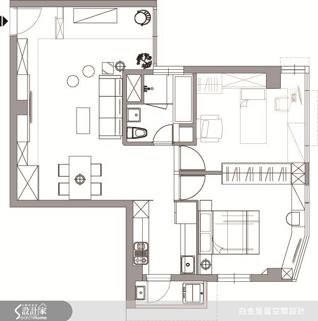 22坪老屋(16~30年)＿工業風案例圖片＿白金里居空間設計＿白金里居_06之19