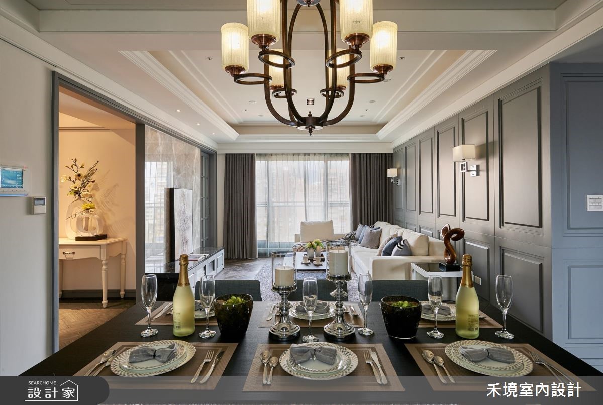 50坪新成屋(5年以下)＿新古典餐廳案例圖片＿禾境室內設計＿禾境_12之3