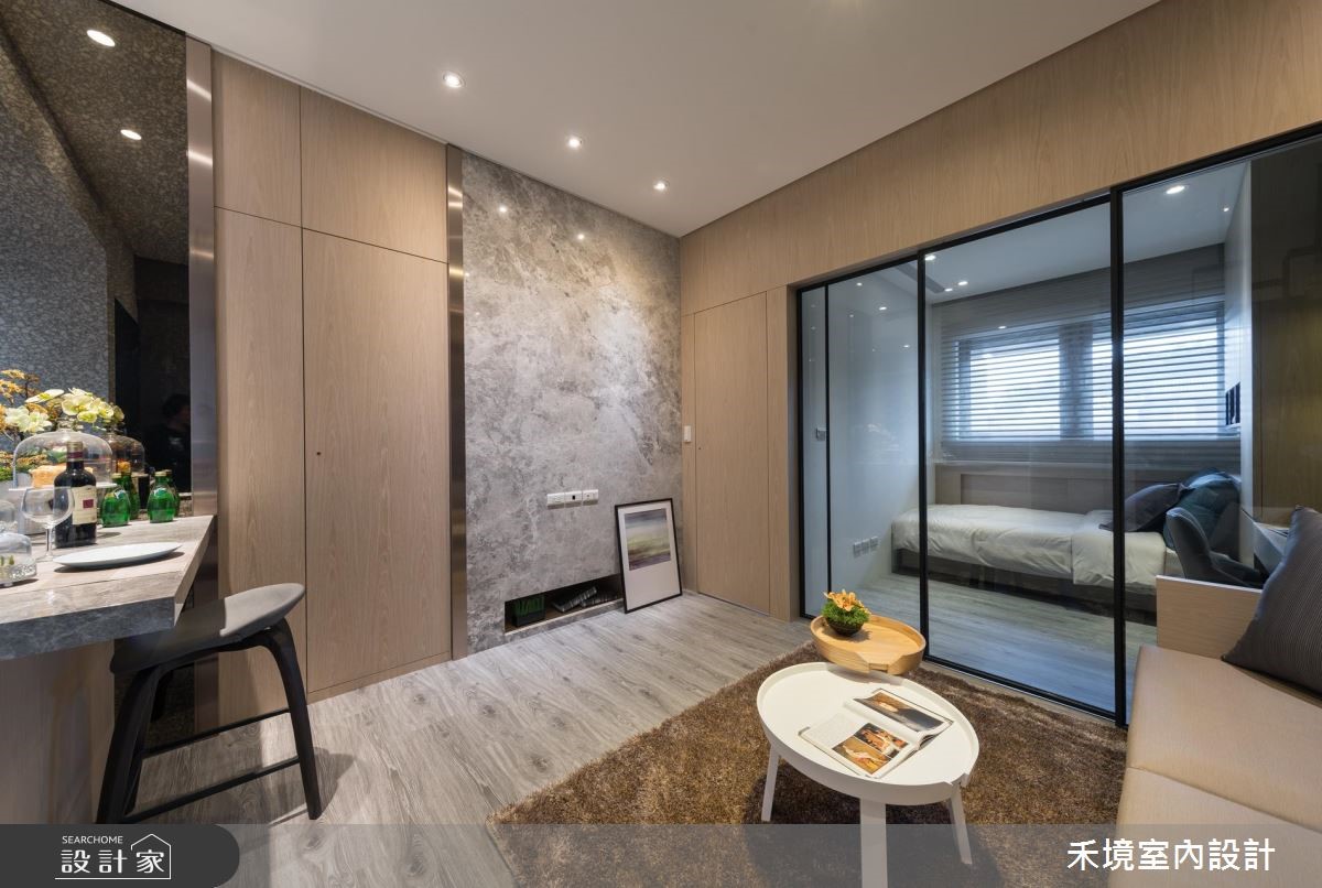17坪新成屋(5年以下)＿簡約風客廳案例圖片＿禾境室內設計＿禾境_14之2