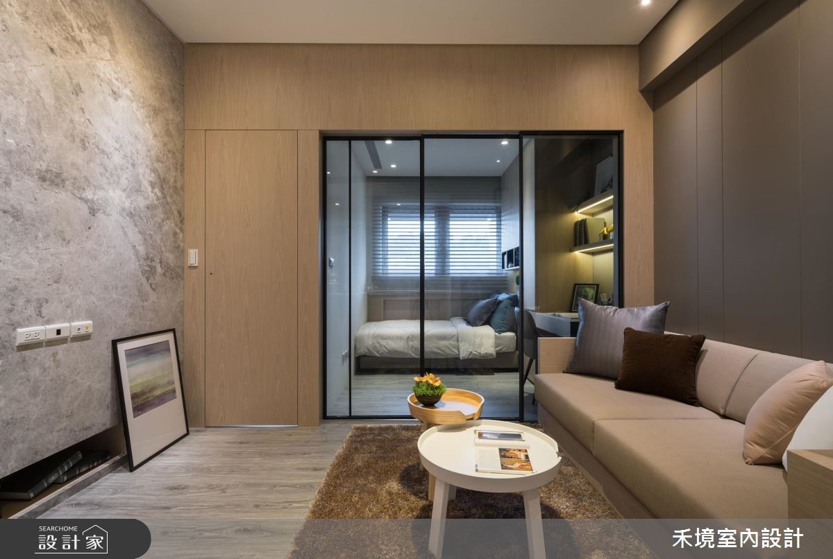 17坪新成屋(5年以下)＿簡約風客廳案例圖片＿禾境室內設計＿禾境_14之1