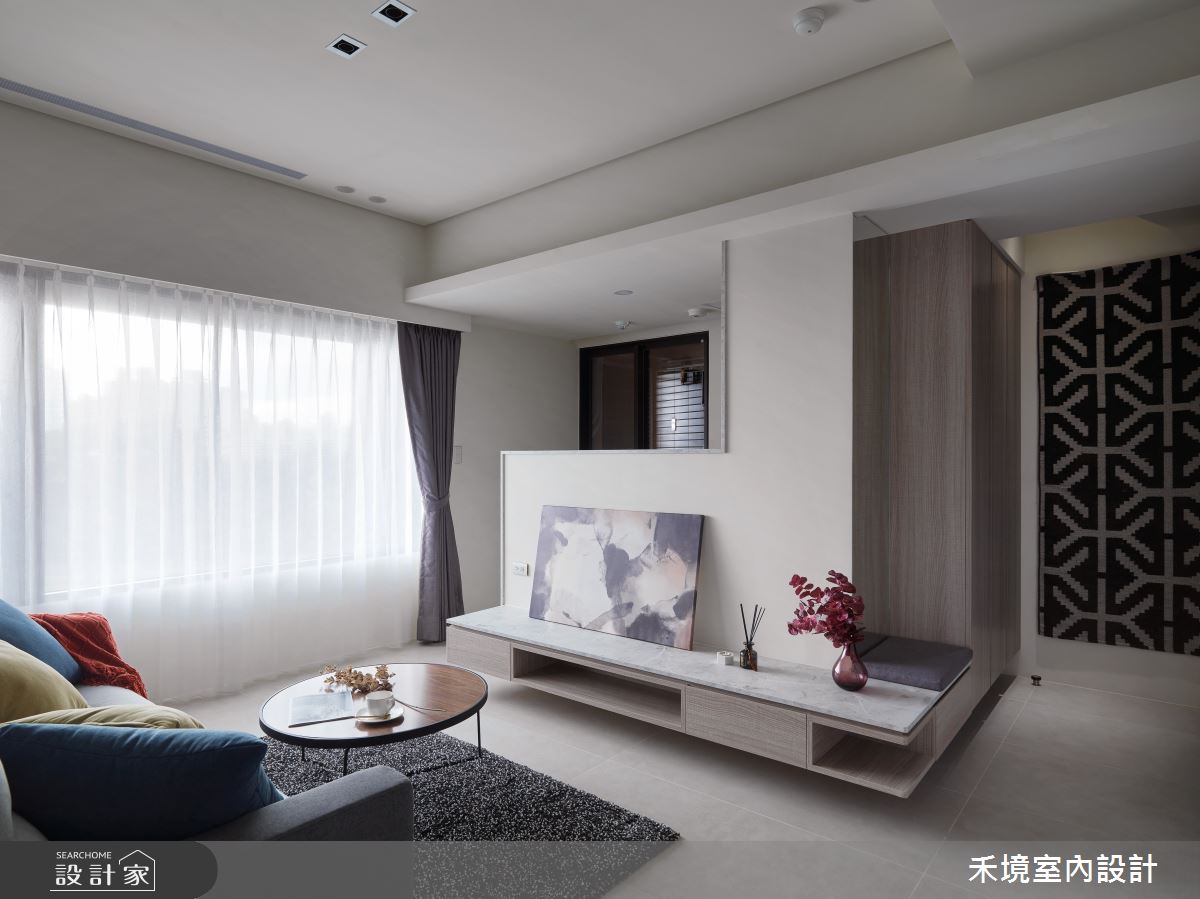 14坪新成屋(5年以下)＿混搭風客廳案例圖片＿禾境室內設計＿禾境_18之4