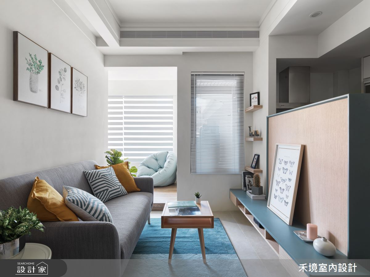14坪新成屋(5年以下)＿混搭風客廳案例圖片＿禾境室內設計＿禾境_19之3