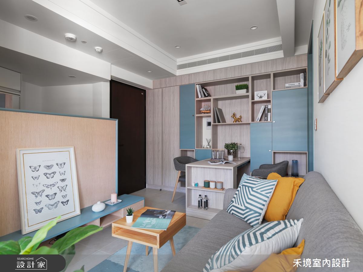 14坪新成屋(5年以下)＿混搭風客廳案例圖片＿禾境室內設計＿禾境_19之1