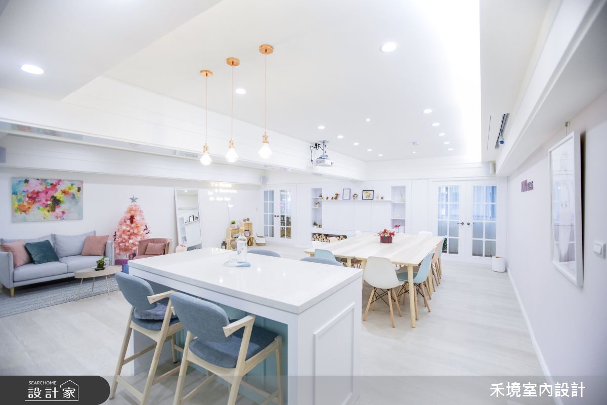 37坪老屋(31~40年)＿美式風餐廳吧檯案例圖片＿禾境室內設計＿禾境_21之5