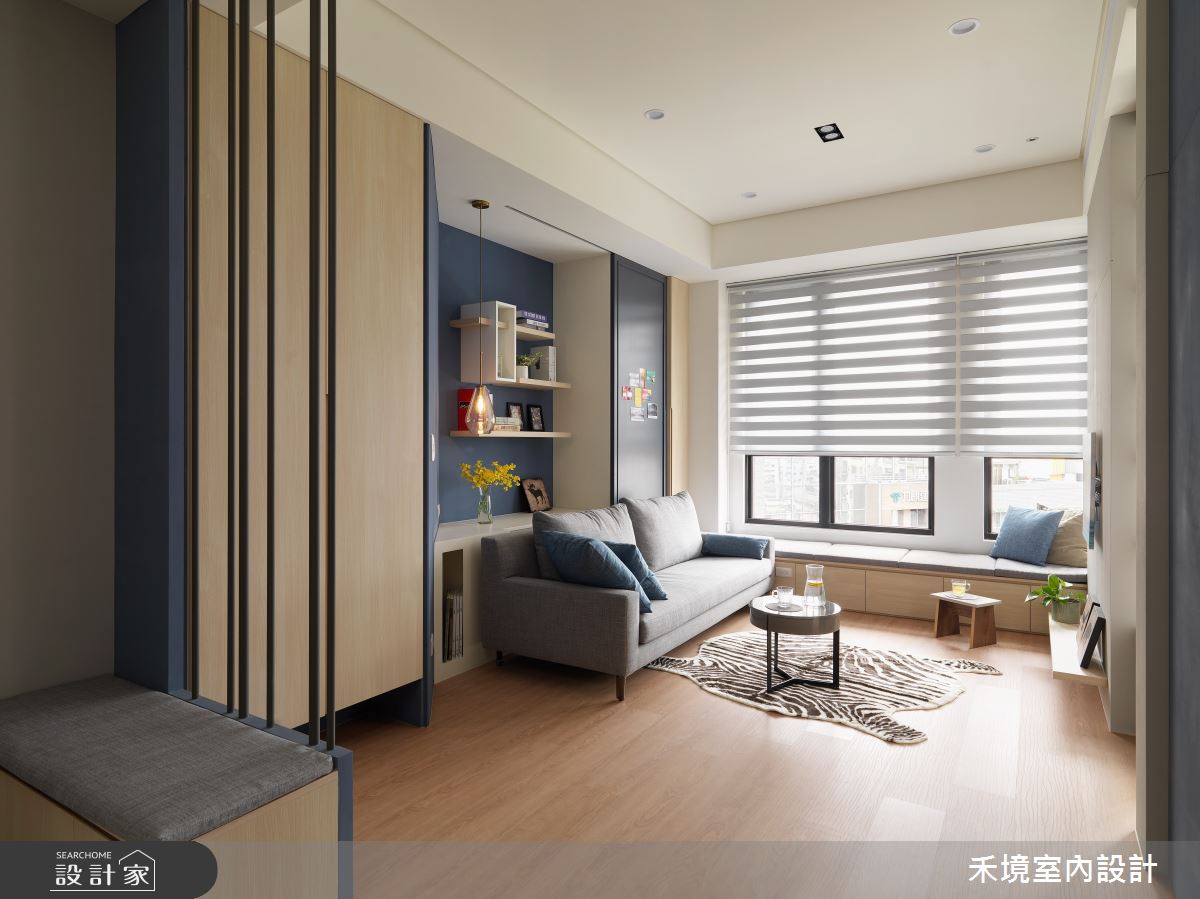 25坪預售屋＿混搭風客廳案例圖片＿禾境室內設計＿禾境_22之1