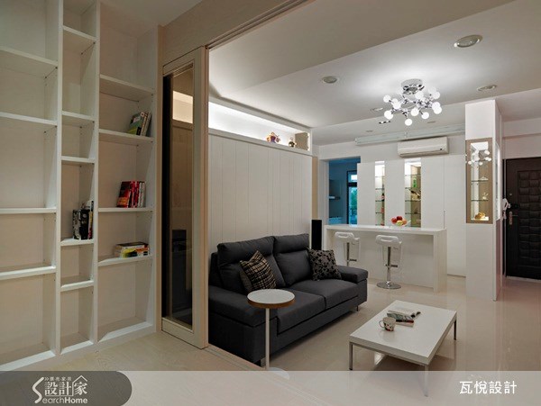 20坪新成屋(5年以下)＿休閒風客廳吧檯和室案例圖片＿瓦悅設計有限公司＿瓦悅_03之8