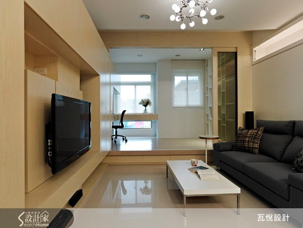 20坪新成屋(5年以下)＿休閒風客廳和室案例圖片＿瓦悅設計有限公司＿瓦悅_03之4
