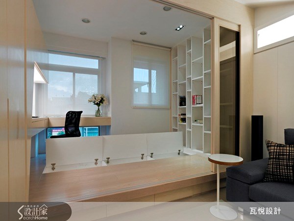 20坪新成屋(5年以下)＿休閒風客廳書房案例圖片＿瓦悅設計有限公司＿瓦悅_03之9