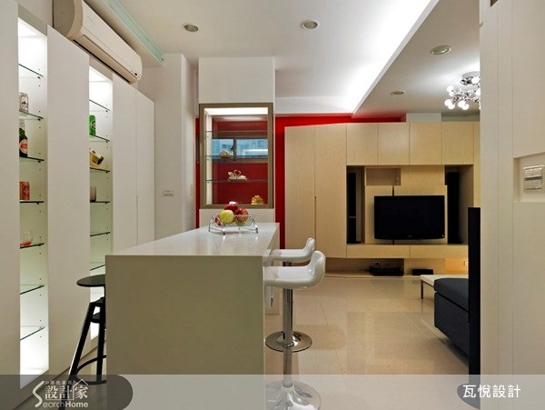 20坪新成屋(5年以下)＿休閒風客廳吧檯案例圖片＿瓦悅設計有限公司＿瓦悅_03之12