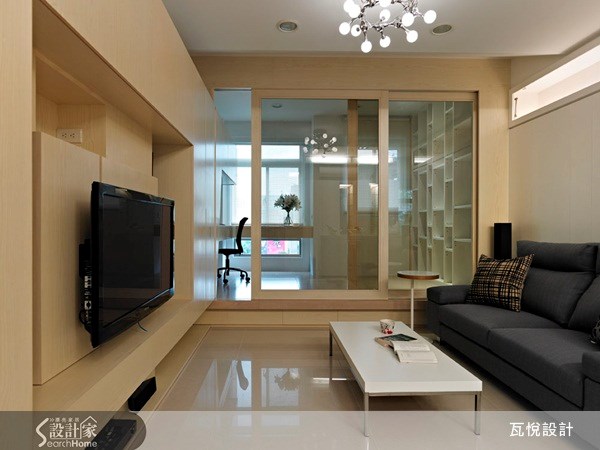 20坪新成屋(5年以下)＿休閒風客廳書房案例圖片＿瓦悅設計有限公司＿瓦悅_03之5