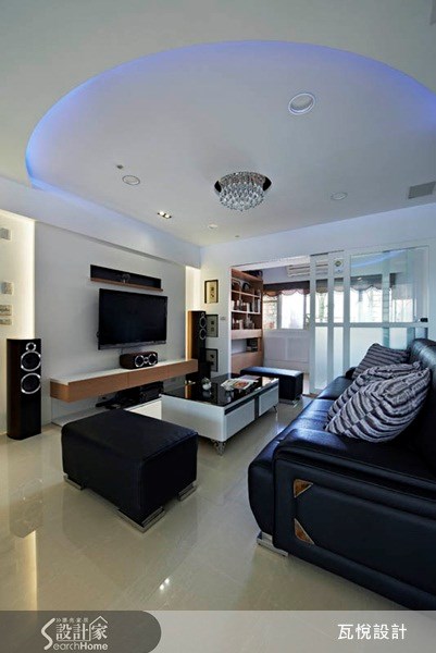 30坪老屋(16~30年)＿現代風客廳書房案例圖片＿瓦悅設計有限公司＿瓦悅_04之12